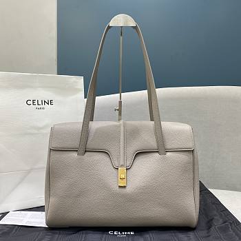 Celine Large 16 Bag Smooth Calfskin Beige 194043 Size 38 x 29 x 17 cm