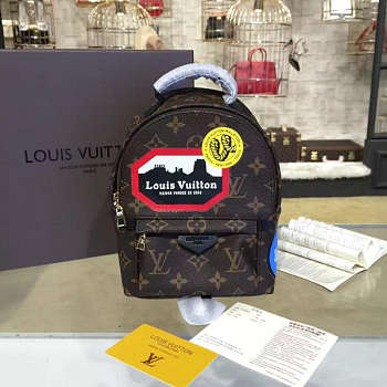 Louis Vuitton Original Monogram Palm Springs Mini Backpack M42971
