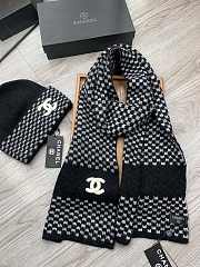 Chanel Set Hat and Scarf Black - 4