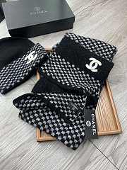 Chanel Set Hat and Scarf Black - 6