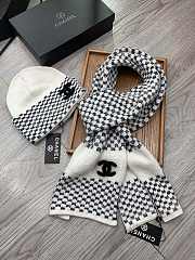 Chanel Set Hat and Scarf White - 3