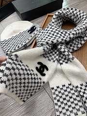 Chanel Set Hat and Scarf White - 4