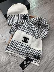 Chanel Set Hat and Scarf White - 5