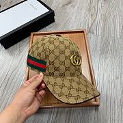 Gucci GG Supreme Beige/Ebony Hat - 5