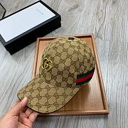 Gucci GG Supreme Beige/Ebony Hat - 3
