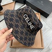 Celine Bucket Triomphe Hat Black/Tan - 5