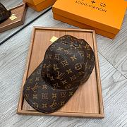 Louis Vuitton Leather Monogram Pattern Hat Brown - 2