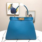 FENDI PEEKABOO ISEEU BLUE 8BN321 SIZE 33.5 x 25.5 x 13 CM - 6