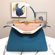 FENDI PEEKABOO ISEEU BLUE 8BN321 SIZE 33.5 x 25.5 x 13 CM - 5