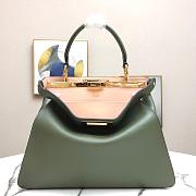 FENDI PEEKABOO ISEEU KHAKI GREEN 8BN321 SIZE 33.5 x 25.5 x 13 CM - 1