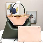 FENDI PEEKABOO ISEEU KHAKI GREEN 8BN321 SIZE 33.5 x 25.5 x 13 CM - 4