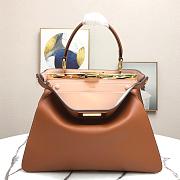 FENDI PEEKABOO ISEEU BROWN 8BN321 SIZE 33.5 x 25.5 x 13 CM - 1