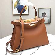 FENDI PEEKABOO ISEEU BROWN 8BN321 SIZE 33.5 x 25.5 x 13 CM - 6