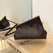 Fendi First Small Brown Python Leather 8BP129 Size 26 x 18 x 9.5 cm - 1