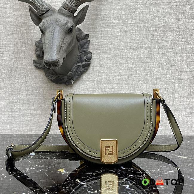 Fendi Moonlight Khaki Green 8BT346 Size 21 x 9 x 14 cm - 1