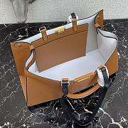 Fendi Peekaboo X-Lite Large Full Brown Leather 8BH374 Size 41 x 29 x 11 cm - 5