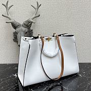 Fendi Peekaboo X-Lite Large Full White Leather 8BH374 Size 41 x 29 x 11 cm - 5