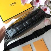 Fendi Belt Bag Black Leather 7VA434 Size 30 x 17 x 8 cm - 6