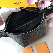 Fendi Belt Bag Black Leather 7VA434 Size 30 x 17 x 8 cm - 4