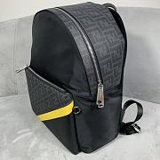 Fendi Panelled Backpack Black/Yellow Size 33 x 38 x 16 cm - 6