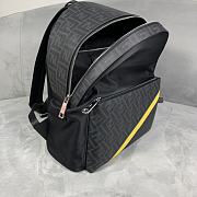 Fendi Panelled Backpack Black/Yellow Size 33 x 38 x 16 cm - 2