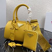 Prada Re-Edition 2005 Nylon Bag Yellow 1BB846 Size 20 x 11 x 11.5 cm - 6