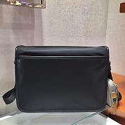 Prada Nylon and Saffiano Leather Black/Gray 2VD768 Size 32 cm - 2