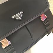 Prada Small Nylon and Saffiano Leather Bag Black 2VD769 Size 26 cm - 2
