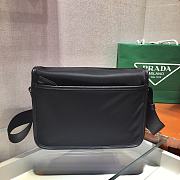 Prada Small Nylon and Saffiano Leather Bag Black 2VD769 Size 26 cm - 3