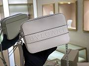 Bvlgari Logo Camera Bag White 263847 Size 19 x 13 x 6 cm - 4