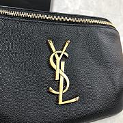 YSL Classic Grain Leather Belt Bag Gold-tone Metal 569737 Size 25 × 14 × 3.5 cm - 2