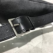 YSL Classic Grain Leather Belt Bag Silver-tone Metal 569737 Size 25 × 14 × 3.5 cm - 3