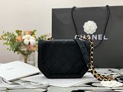 Chanel Mini Flap Bag Black Velvet AS2597 Size 19 x 15 x 6 cm - 2