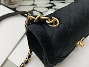 Chanel Mini Flap Bag Black Velvet AS2597 Size 19 x 15 x 6 cm - 3