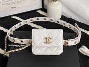 Chanel Belt Bag Black/White AP2549 Size 10 x 8 × 3.2 cm - 3