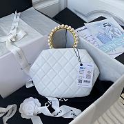 Chanel Clutch White AS2609 Size 30 x 25 x 4.5 cm - 3