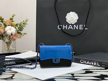 Chanel Mini Evening Bag Black & Blue AS2534 Size 12 x 8 x 5 cm