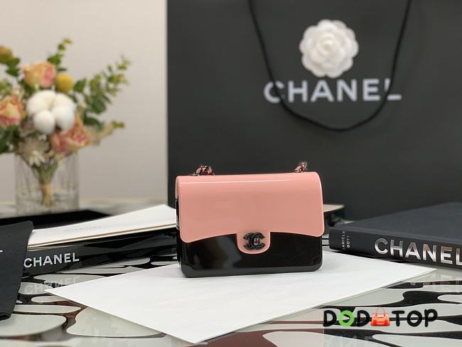 Chanel Mini Evening Bag Black & Pink AS2534 Size 12 x 8 x 5 cm - 1
