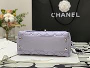 Chanel Small Coco Handle Light Purple Caviar & Iridescent Metal Size 23 cm - 2