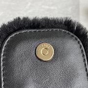 Chanel Shearling Bucket Bag Black AS2257 Size 16 x 18 x 12 cm - 4