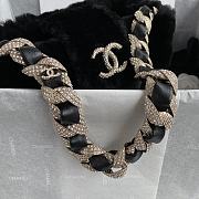 Chanel Shearling Bucket Bag Black AS2257 Size 16 x 18 x 12 cm - 6