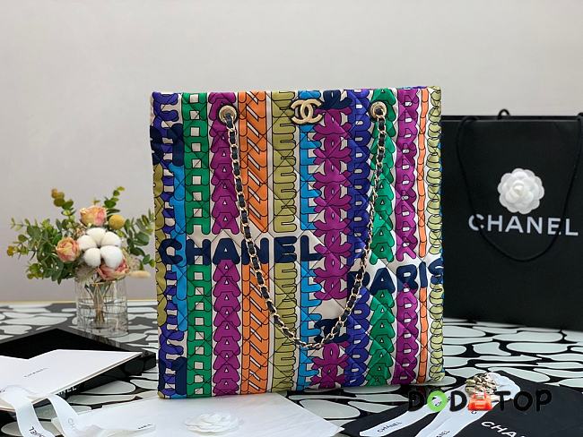 Chanel Colorful Tote Shopping Bag Size 41 x 38 x 3 cm - 1