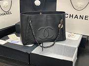 Chanel Soft Calfskin Shopping Bag Top Handle Black AS8473 Size 42 cm - 1
