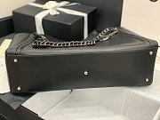 Chanel Soft Calfskin Shopping Bag Top Handle Black AS8473 Size 42 cm - 4