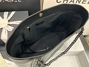 Chanel Soft Calfskin Shopping Bag Top Handle Black AS8473 Size 42 cm - 5
