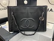 Chanel Soft Calfskin Shopping Bag Top Handle Black AS8473 Size 42 cm - 6