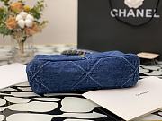Chanel 19 Large Handbag Denim Fabric Size 30 cm - 2