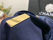 Chanel 19 Handbag Denim Fabric Size 26 cm - 2
