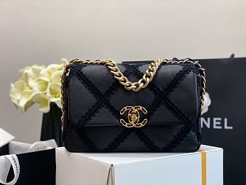 Chanel 19 Crochet Bag Black AS1160 Size 26 x 16 x 9 cm