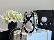 Chanel 19 Crochet Bag White AS1160 Size 26 x 16 x 9 cm - 2